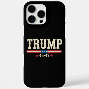 Trump 45 47 Amerikanische USA-Flagge Retro Vintage iPhone 16 Pro Max Hülle