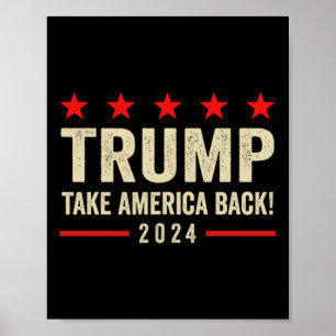 Trump 45 47 (auf Byck) Nimm America Ck Usa Trump 2 Poster