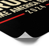 Trump 45 47 (auf der Rückseite) nehmen Amerika zur Poster (Ecke)