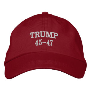Trump 45-47 bestickte baseballkappe