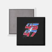 Trump 45 47 Election Sieger Racing Logo Style Magnet (Vorderseite/Rückseite)