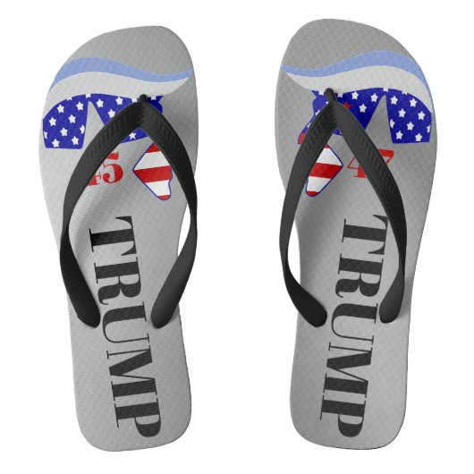 Trump 45 - 47 Flip Flops Badesandalen (Fußbett)