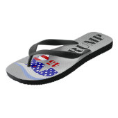 Trump 45 - 47 Flip Flops Badesandalen (Schrägansicht)