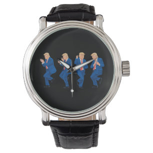 Trump 45 47 Funny Dance Dancing USA Präsident Armbanduhr