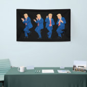 Trump 45 47 Funny Dance Dancing USA Präsident Banner (Messeveranstaltung)