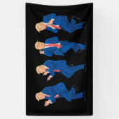 Trump 45 47 Funny Dance Dancing USA Präsident Banner (Vertikal)