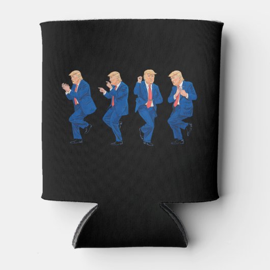Trump 45 47 Funny Dance Dancing USA Präsident Dosenkühler (Vorderseite)