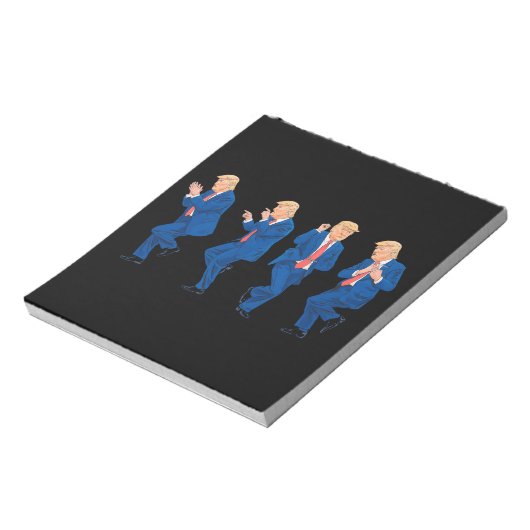 Trump 45 47 Funny Dance Dancing USA Präsident Notizblock (Rotiert)