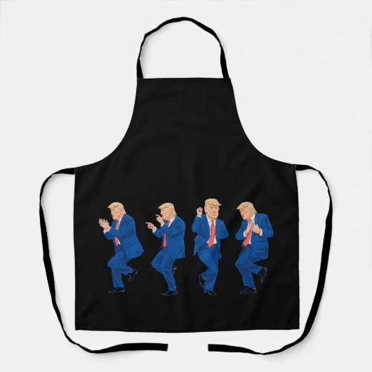 Trump 45 47 Funny Dance Dancing USA Präsident Schürze (Vorderseite)