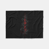 Trump 45 47 Futuristisches Design für Retro Fleecedecke (Vorderseite (Horizontal))