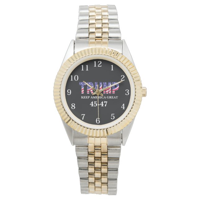  Trump 45-47 Geschenk  Armbanduhr (Vorderseite)