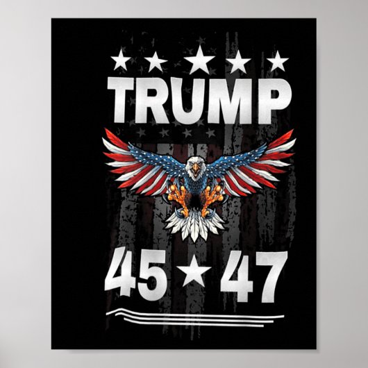 Trump 45 47 (hinten) poster (Vorne)