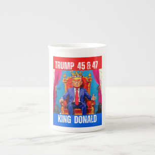 TRUMP 45 & 47 - KING DONALD PORZELLANTASSE