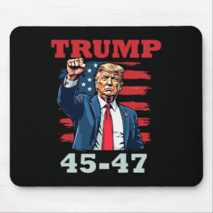 Trump 45-47 kühne Präsidentschaftsgestaltung für T Mousepad