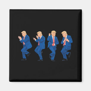 Trump 45 47 Lustiger Tanz Tanzen USA Präsident Magnet