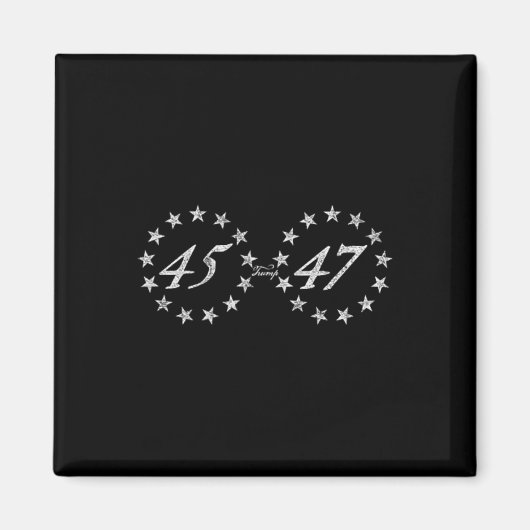 Trump 45 47 magnet (Vorne)