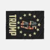 Trump 45 47 Mega Potus Fleecedecke (Vorderseite (Horizontal))