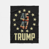 Trump 45 47 Mega Potus Fleecedecke (Vorderseite)