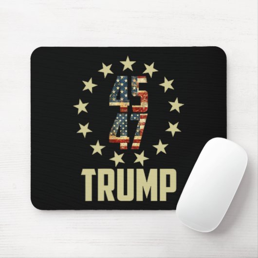 Trump 45 47 Mega Potus Mousepad (Mit Mouse)