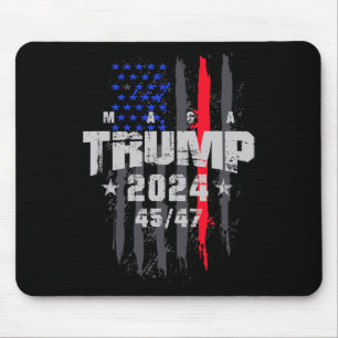 Trump 45-47 Mega US Flag 2024 Präsidentschaftswahl Mousepad