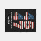 Trump 45 47 Meine Rache wird Erfolg Patriotic C Fleecedecke (Vorderseite (Horizontal))