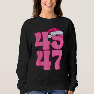 Trump 45 47 Paare Familie Matching PJ Funny Xmas Sweatshirt