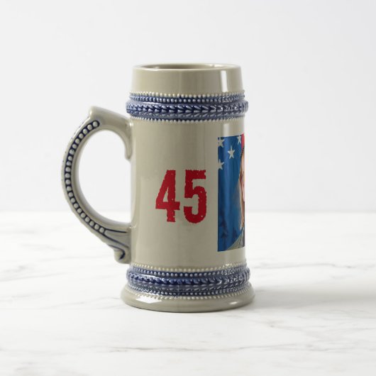 TRUMP 45 47 Patriot-Tasse Bierglas (Links)