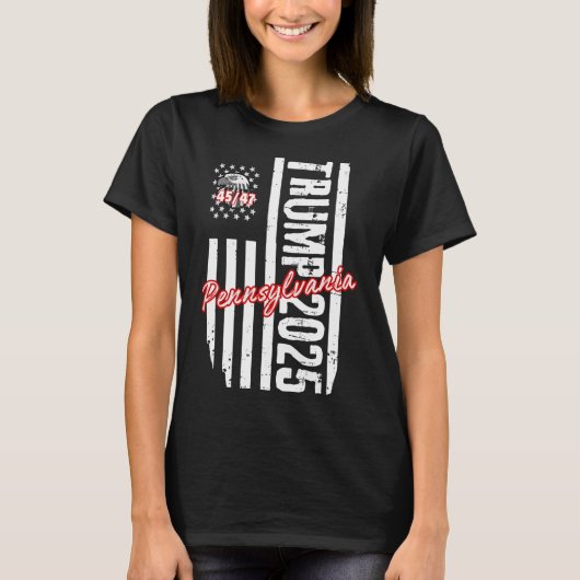 Trump 45 47 Pennsylvania Männer Frauen Jugendgesch T-Shirt (Vorderseite)