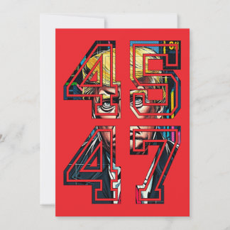 Trump 45 47 | Pop Art | Präsident der USA Einladung