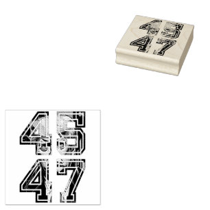 Trump 45 47 Pop Art Präsident der USA Gummistempel