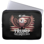 Trump 45. 47. Präsident Flag 2025 Adler Amerika Laptopschutzhülle (Vorderseite)