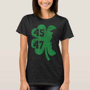 Trump 45 47 Präsident St. Patricks Day Kleeblatt L T-Shirt