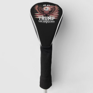 Trump 45. 47. Präsidentenflagge 2025 Adler Amerika Golf Headcover