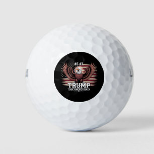 Trump 45. 47. Präsidentenflagge 2025 Adler Amerika Golfball
