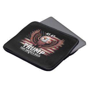 Trump 45. 47. Präsidentenflagge 2025 Adler Amerika Laptopschutzhülle
