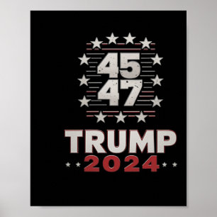 Trump 45 47 Sie haben Trump 2024 erneut verpasst ( Poster