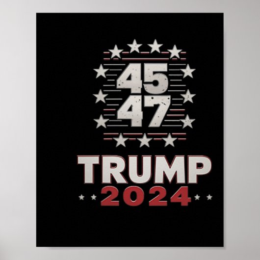 Trump 45 47 Sie haben Trump 2024 erneut verpasst ( Poster (Vorne)