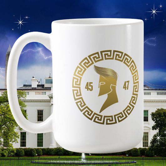 Trump 45-47 Spartan Combover Kaffeetasse