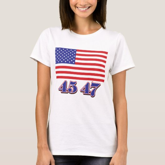 Trump 45 47 T-Shirt (Vorderseite)