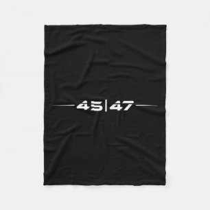 Trump 45 47 Trump Retro Futuristic Design 2 Fleecedecke