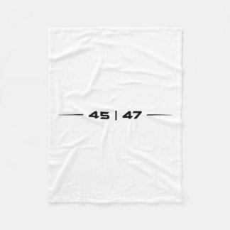 Trump 45 47 Trump Retro Futuristic Design Fleecedecke