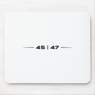 Trump 45 47 Trump Retro Futuristic Design Mousepad