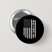 Trump 45 47 US-Flagge Button (Vorne & Hinten)