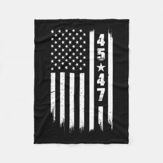 Trump 45 47 US-Flagge Fleecedecke