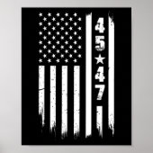 Trump 45 47 US-Flagge Poster (Vorne)