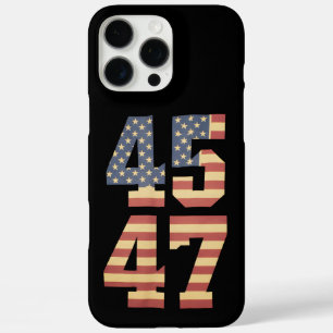 Trump 45 47 Vintage Amerika USA Flagge iPhone 16 Pro Max Hülle