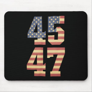 Trump 45 47 Vintage Amerika USA-Flagge Mousepad