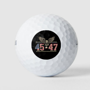 Trump 45 47 Vintage Amerikanische USA Adler Flagge Golfball