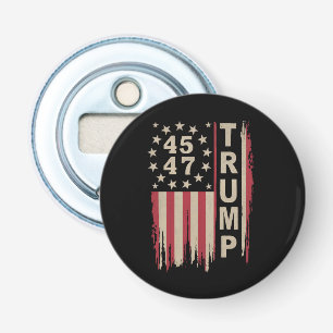 Trump 45 47 Vintage Retro Amerika USA-Flagge Flaschenöffner
