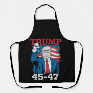 Trump 45 47 Vintage Retro USA Amerikanische Flagge Schürze